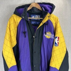 VTG 90s Los Angeles Lakers Kobe Bryant NBA Official Licensed Starter Jacket Sz L